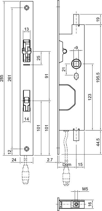 elektrischer Riegel, Oberflächenstreich, Beschlagsschloss, Türverriegelung, mechanischer Schlag