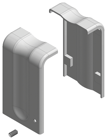 Zäune, Halteclip, Eckverkleidung, Scharnierfiller, Schraubeneinlass
