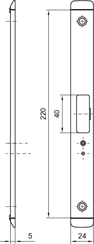 line drawing, die-cut, lock, door hardware, frame profile