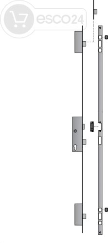 MFV-Set systeQ-M-SL-1 Komfort Fkt.E GFF 1flg. einw.,Schließleiste