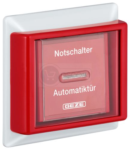 GEZE NOT-AUS Taster AS500 UP, alpinweiß/rot