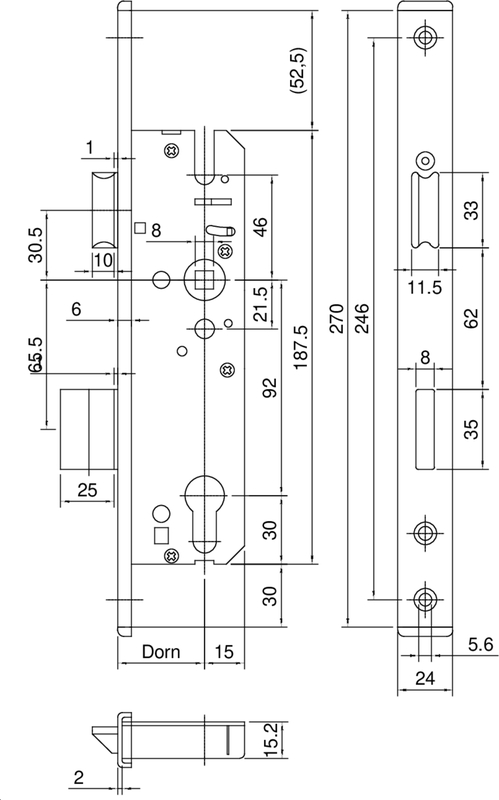 Türschloss, Serr lock, Beschlag, Schlossmechanik, Türöffnung