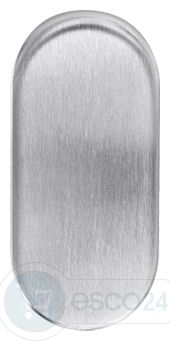 esco Clip-Blindrosette h=7mm, oval, Alu matt
