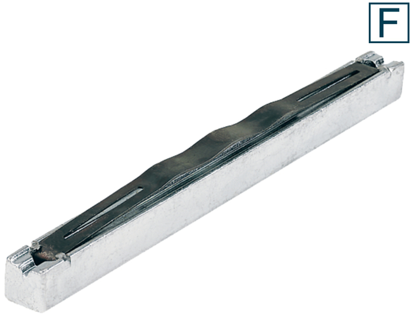 metallrail, Schiebeantrieb, Lineschiene, Slotschiene, Metallbauteil