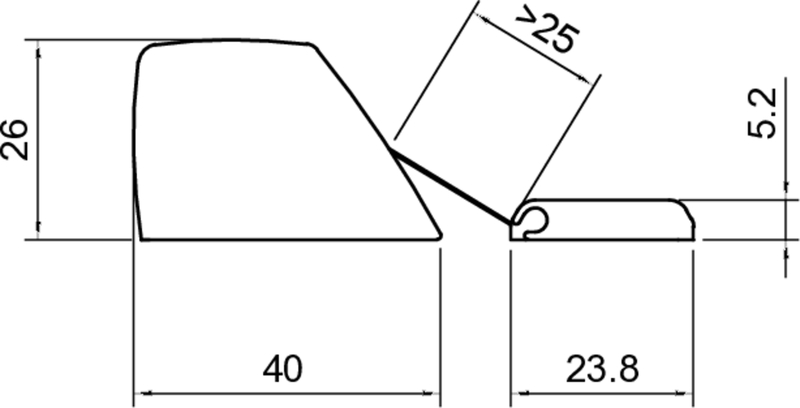 paperclip, edge, Skizze, Maße, Faltung