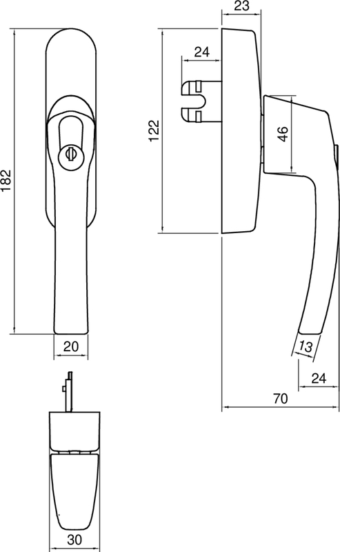 ROTO Line 26 TF Aufsatzgetriebe abschließbar, silber Diagramm, Handlung, Diagramm, Handlung, Gaspumpe, Maschine, Pumpe,