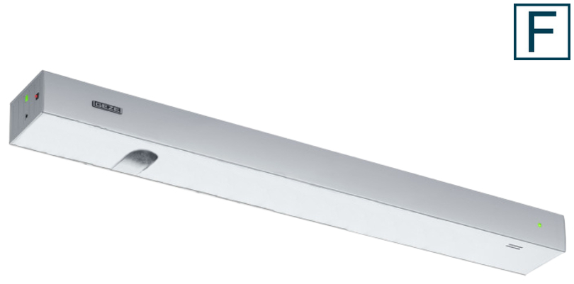 Dunstabzugshaube, Edelstahl, Wandmontage, LED-Beleuchtung, Silber