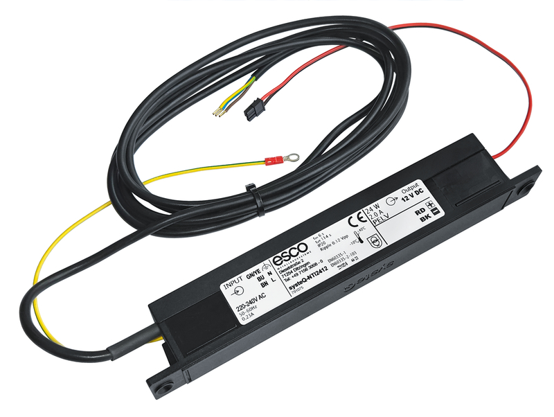 LED-Treiber, DC-Treiber, 12V-Ausgang, elektronischer Trafo, Esco-Label
