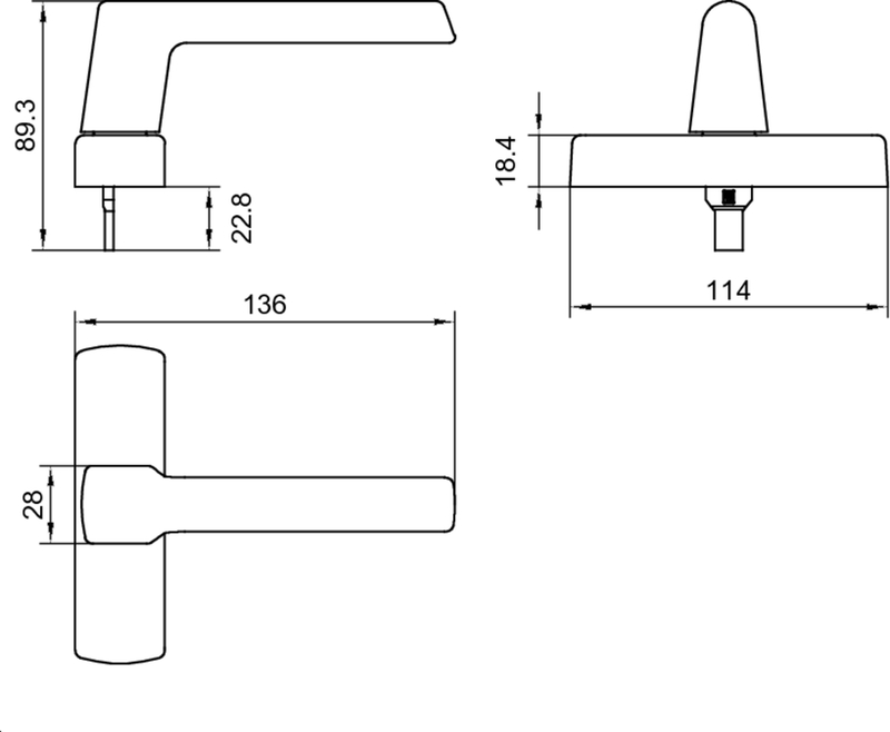 Küchenarmatur, Einhebelmischer, Küchenhahn, Chromarmatur, Legierung