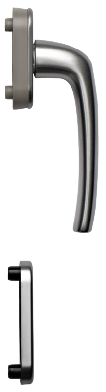 Türdriegel, Griff, Aluminium, Edelstahl, Türdrücker
