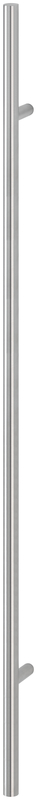 HOPPE Stangengriff E5011 gerade Stützen m. Bef. 11 BA=1200, l=1600, d=30, Edelstahl matt (F69)