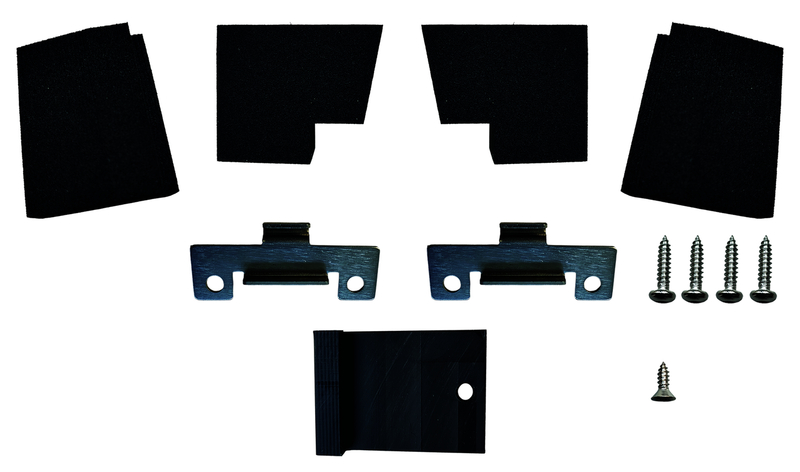 Teppich, Montagematerial, Schrauben, Haltewinkel, Klammern