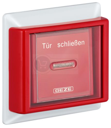 GEZE NOT-AUS Taster AS500 UP, alpinweiß/rot