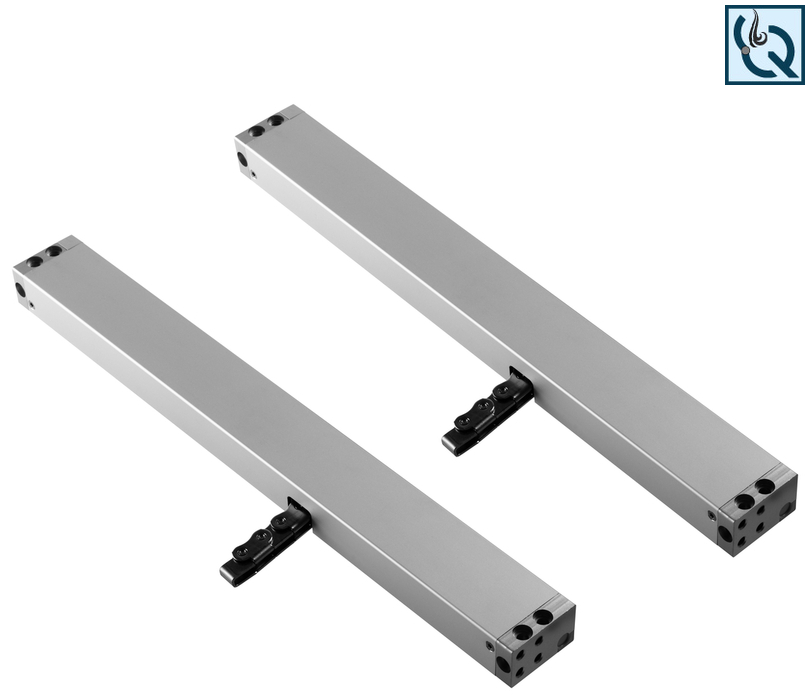 lineare Führung, Aluminium, Schiene, zweiteilig, slots