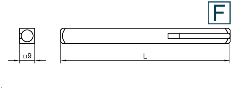Zylinder, Stab, Röhre, Welle, Schnittdarstellung