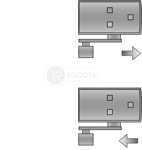 GEZE Powerturn Set 1-flg. mit Gleitschiene K-BGS drückend BG, EV1