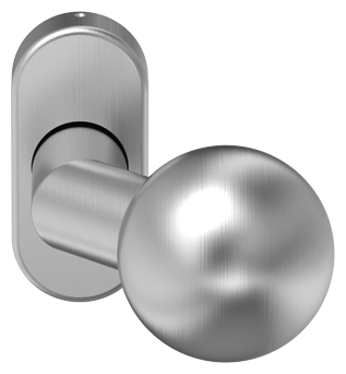 Türknauf, Knopf, Türknopf, Metallknauf, gebürsteter Stahl