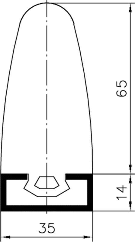 nail, shape, screwdriver bit?, geometric shape?, dimension 65