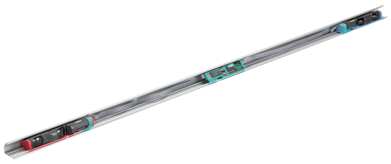 lineare Antrieb, Schiene, Antriebssystem, Elektronik, Montageschiene