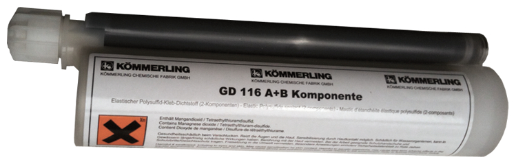 Komponente, Klemmharz, Kömerling, GD 116 A+B, Elastischer Kleb-Dichtstoff