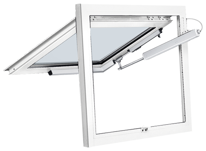 Dachfenster, Schwingfenster, Kippfenster, Aluminiumrahmen, Dreh-Kipp-Fenster