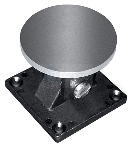 GEZE Ankerplatte (Haftgegenplatte) mit Gelenk für Türhaftmagnet, 2x60° schwenkbar