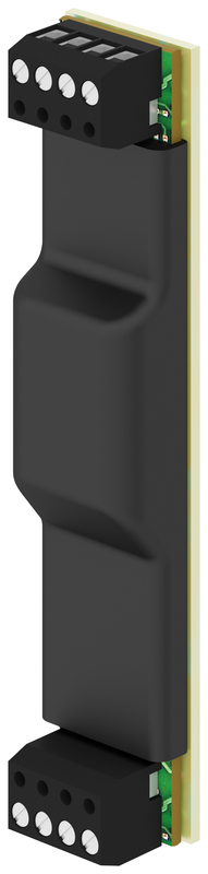 elektrischer Verbinder, Kantenstecker, Klemmenblock, DIN-Schiene Bauteil, schwarze Gehäuse