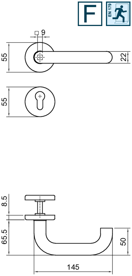 Türgriff, Riegel, Türdrücker, Beschlag, Beschläge