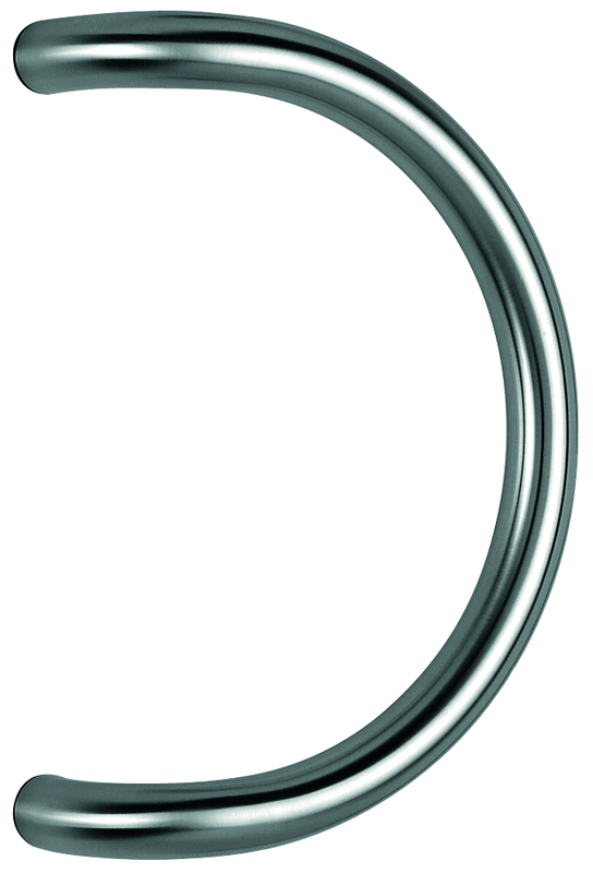 curvedes Griff, metallrohr, Chrom finish, Edelstahl, offenes Ende