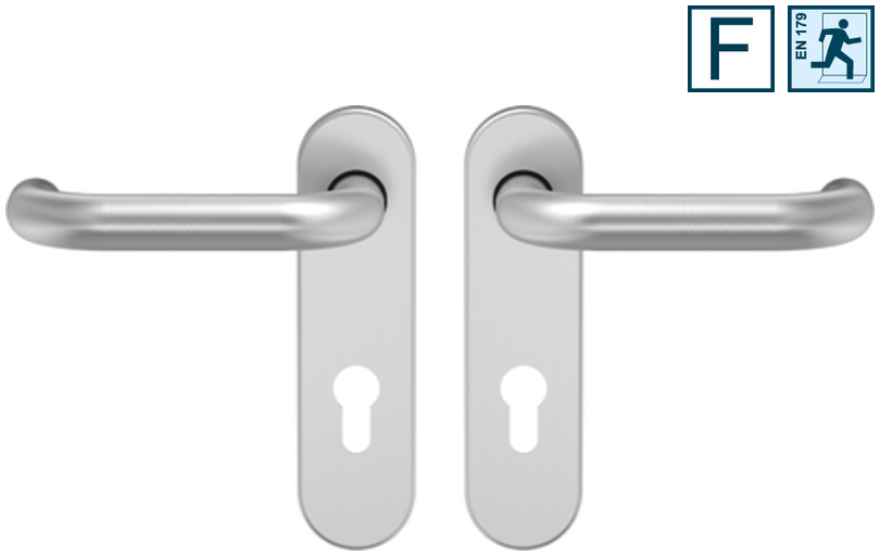 haustrat, Türgriff, Türdrücker, edelstahl, pair