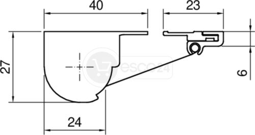 FSR 6000 Quick Fingerschutz L=2015 mm, Outdoor,  AL-EV1