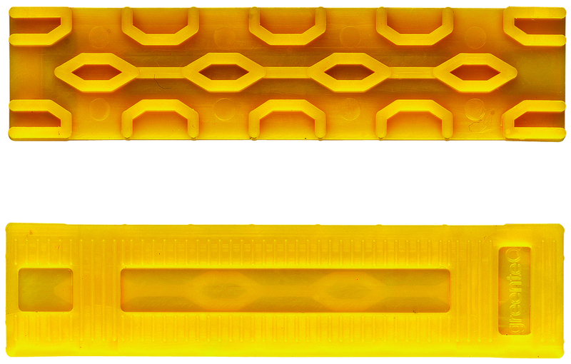 greenteQ Verglasungsklotz 100x56x4, gelb, VE500