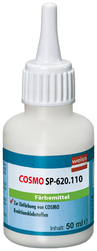 Kleber, Reaktionsklebstoff, Farbmittel, Flasche 50 ml, Klebstoff-Tube