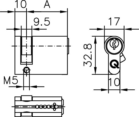lock, cylinder lock, padlock, keyhole, metal
