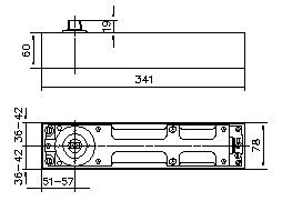 dormakaba BTS 80 Schließer mit Steckachse EN4 mit Zementkasten