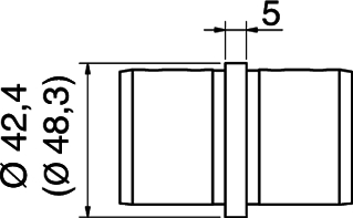 Fittings, Verbindungsstück, Schrankbeschlag, Metallkappe, Zylinder