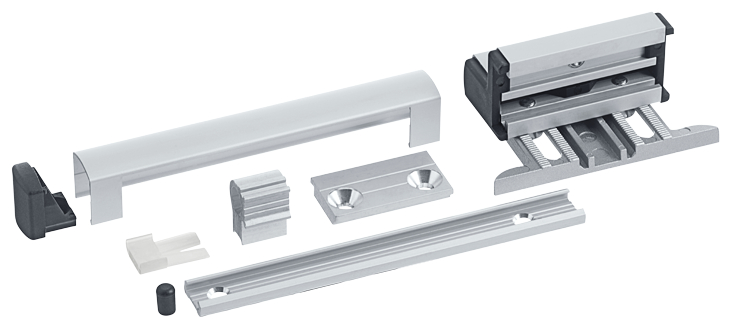 Aluminium, Schubladenschienen, Kantenschutz, Schubladenschutz, Montagezubehör
