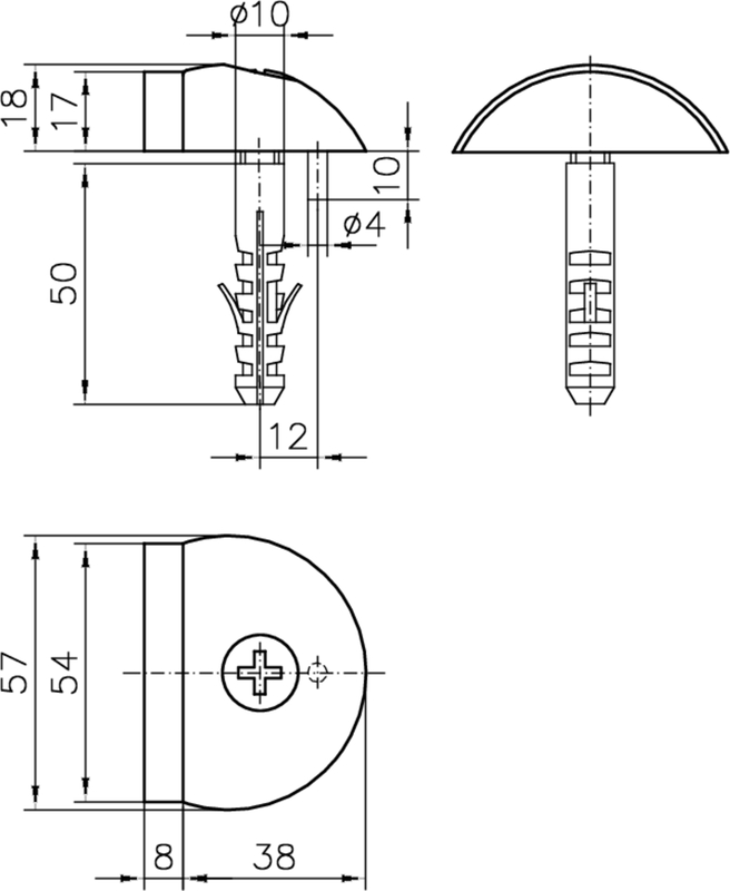wing-screw, cam-screw, ergo-grip, flat-head, technical-drawing