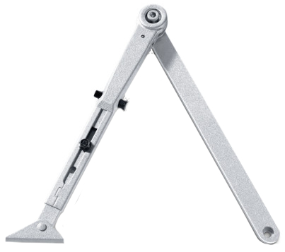 GEZE TS 2000(N)V/TS 4000 Gestänge mit Feststellung RAL9016 (Feststellg.abschaltbar) Klinge, Rasiermesser, Waffe, Klinge, Rasiermesser, Waffe, Kompass Mathe,