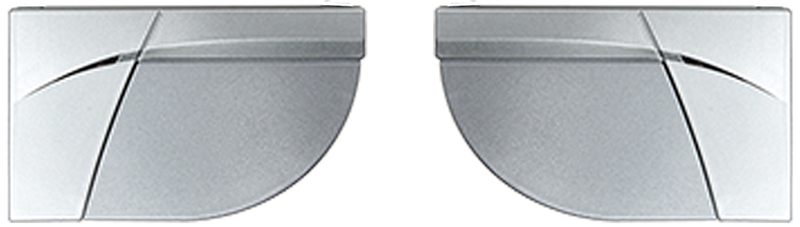 Cufflinks, Silber, Metall, Paar, gekrümmtes Design