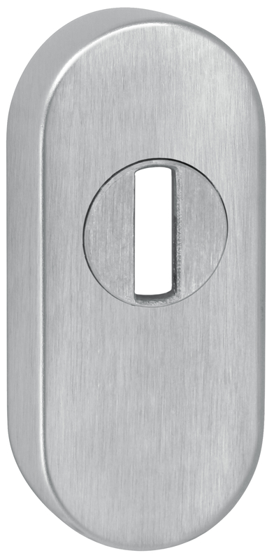 Türschalter, Hebel, Metall, Brushed, Oval
