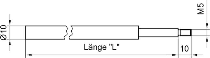 Kabel, Stab, Welle, Messung, L-Länge