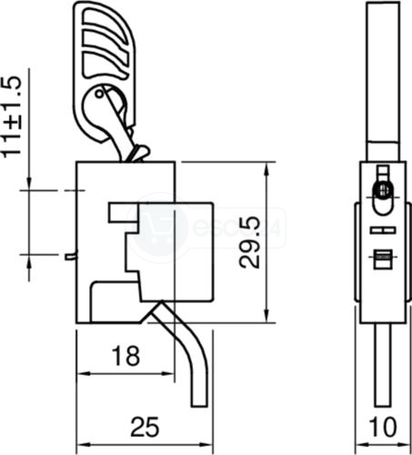 systeQ RSK, Wechsler VDS Kl.C IP67, Kabel 10m, max. 30V DC, 0,3A