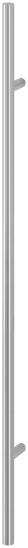 HOPPE Stangengriff E5011 gerade Stützen m. Bef. 11 BA=1000, l=1400, d=30, Edelstahl matt (F69)