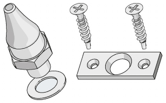 dowel screw, Flanschschraube, Schraube, Befestigung, Unterlage