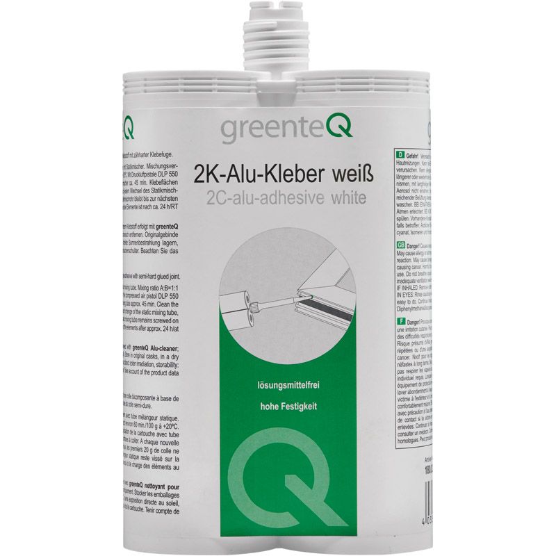 greenteQ 2K-Alu-Kleb.550gr weiß D/GB/F F