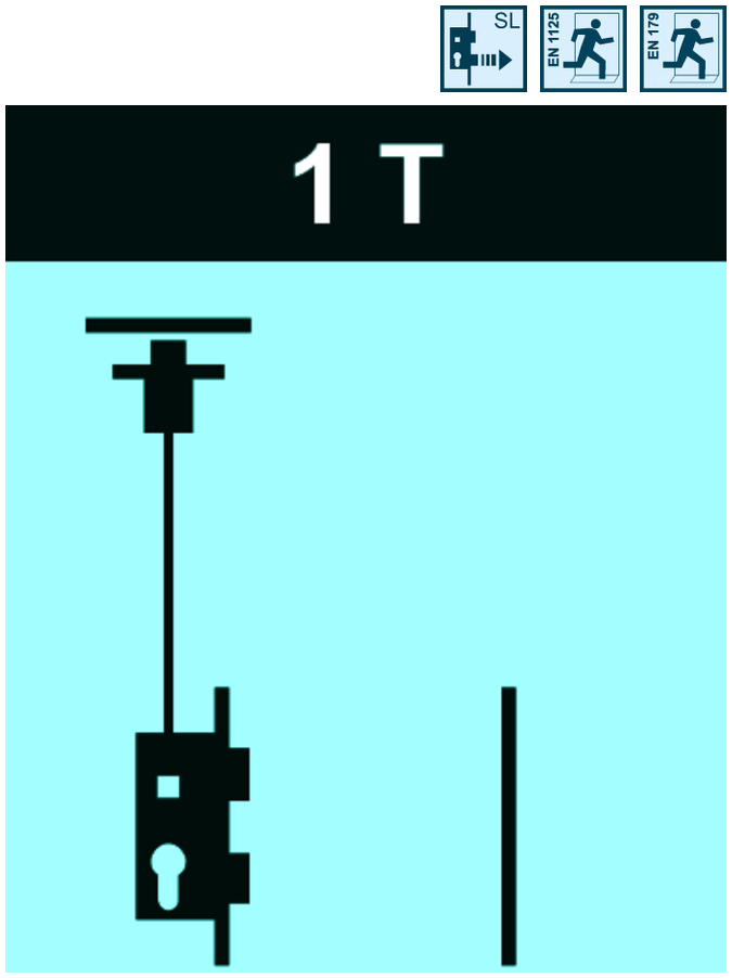 Sicherheitskennzeichen, Wasserhahn, Ventil, Steckverbinder, Schlossmechanismus