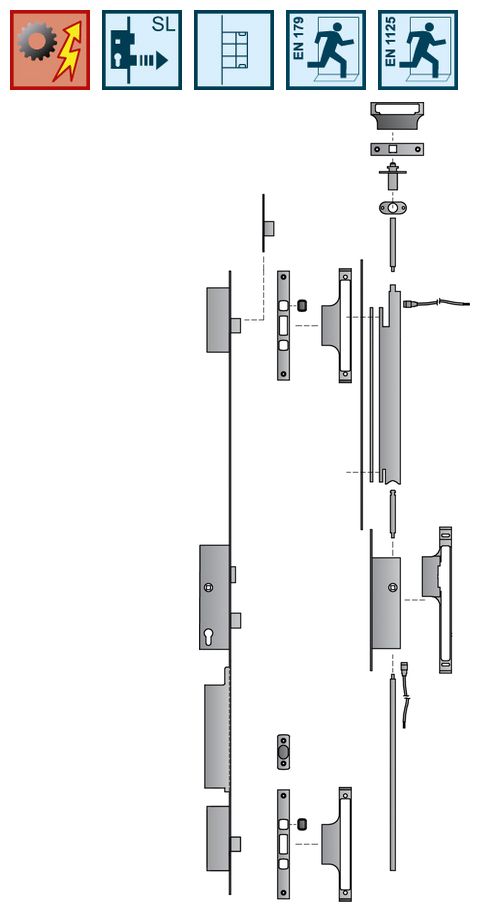 Schloss, Türdrücker, Beschlag, Türzylinder, Mechanik