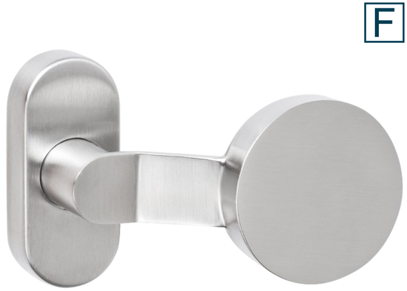 Türknopf, Rundknopf, Edelstahl, Türbeschlag, Beschlagsknopf