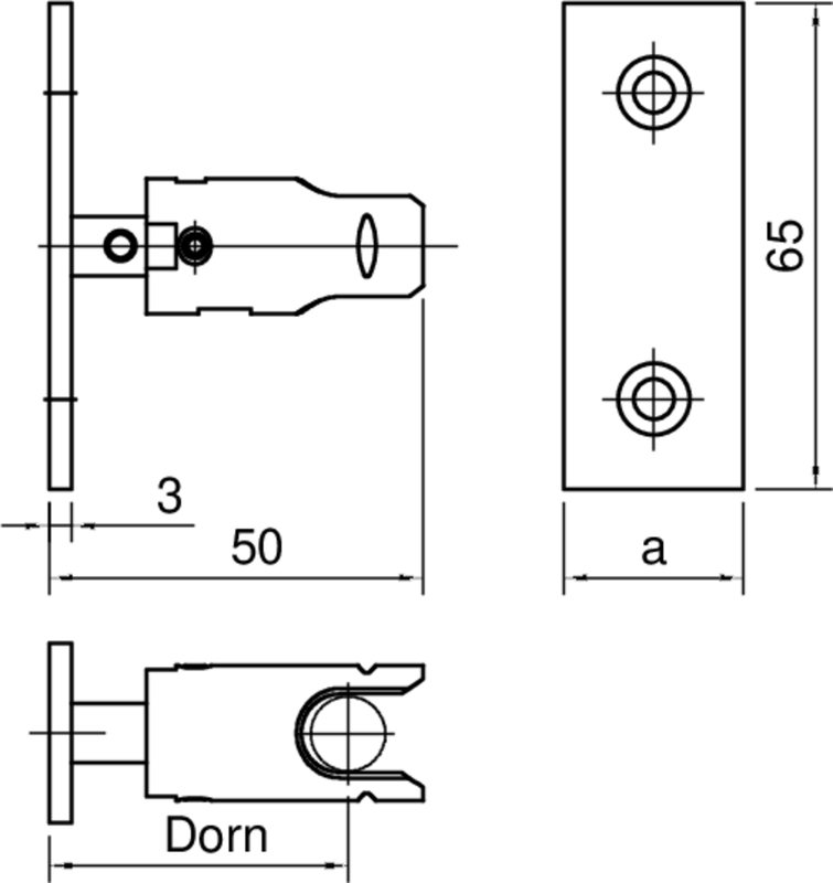 mechanisches Bauteil, Schloss, Türverschluss, Metallteil, Löcher Muster